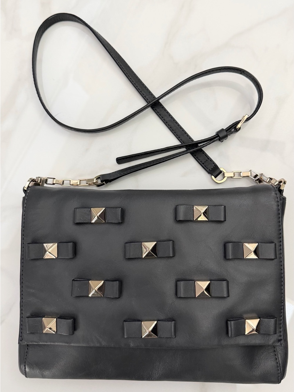 Kate Spade Bow Terrace Konnie Crossbody Bag - punk emo pyramid studs bows